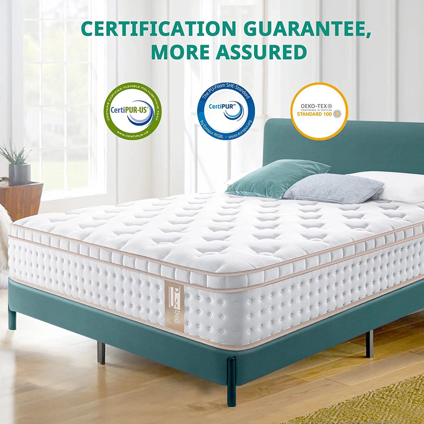 BedStory 12 Inch Queen Mattress, Hybrid Cooling Gel Memory Foam Mattress, Supportive Pocket Innersprings for Motion Isolation