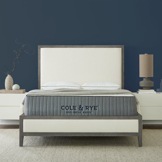 Cole & Rye ArticSky 12" Medium Firm Hybrid of Gel Memory Foam and Spring Mattress with BONUS Pillows, Queen